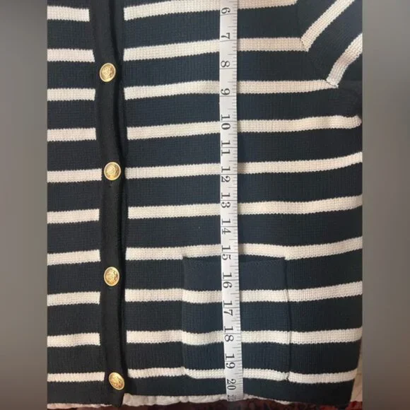 Striped Cotton Sweater Lady Jacket by J.Crew - Picture 4 of 6